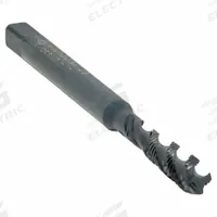 CLEVELAND Spiral Flute Tap: #10-32 UNF, 2B, 3 Flute, Semi-Bottoming Chamfer, Black Oxide Cobalt (MPN C98111)