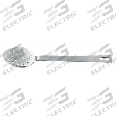CRESTWARE Basting Spoon: 15 in Overall Lg, Silver - Serving Spoons