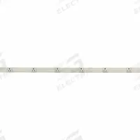 Prewired Raceway: 1 Circuits, 6 Outlets, NEMA 5-15R, 3 ft Lg, 1 5/16 in W x 15/16 in H, Aluminum (MPN HBL20GB306IV). Key specifications — Color: Ivory; Series: PlugTrak(R); Includes: (1) Circuit Breaker; Receptacle Type: (6) NEMA 5-15R; Brand: HUBBELL WIRING DEVICE-KELLEMS.