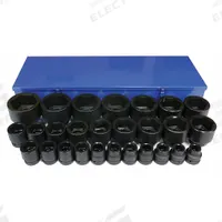 WESTWARD Impact Socket Set: 1 in Drive Size, Small Set (0-50 pieces) Set Size, 27 Pieces, SAE (MPN 21WM43). Key specifications — attr1204251: WESTWARD; attr1215453: 1 in; attr1215454: 7/8 in to 3-1/2 in.