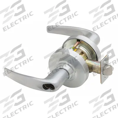 SCHLAGE Door Lockset: Storeroom Lever Locksets, Chrome, ADA Compliant