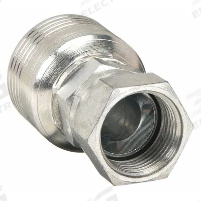 AEROQUIP Hydraulic Crimp Fitting: Steel x Steel, Straight, -10 For Hose Dash Size - Aeroquip Crimp Hydraulic Hose Fittings with JIC Connection