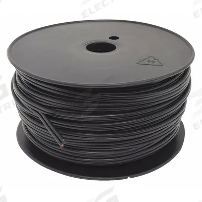 APPROVED VENDOR Lamp Cord: SPT-2, 16 AWG Conductor Size, 2 Conductors, Black, 250 ft Lg - Lamp Cords