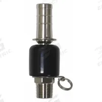 SANI-LAV Swivel Hose Adapter: Stainless Steel, Stainless, 4 1/2 in Overall Lg, Barb (MPN N27S). Key specifications — Inlet Connection Type: Barb; Brand: SANI-LAV; Color/Finish: Stainless; Includes: Trigger Lock Ring; Material: Stainless Steel; Product Type: Hose Adapter.