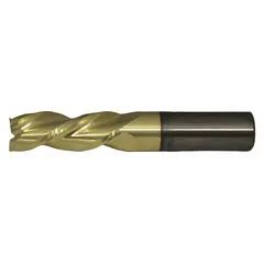 CLEVELAND Square End Mill: Carbide, ZrN Coated, 3 Flute, 5/16" Mill Dia, 2-1/8" LOC, 4" OAL (MPN C72350)