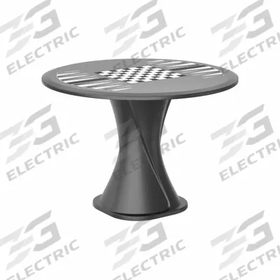 CORTECH Table: 29 in Overall Ht, 42 in Overall Dia, Game Top Included, Ballast Accepted - Cascade Base Tables