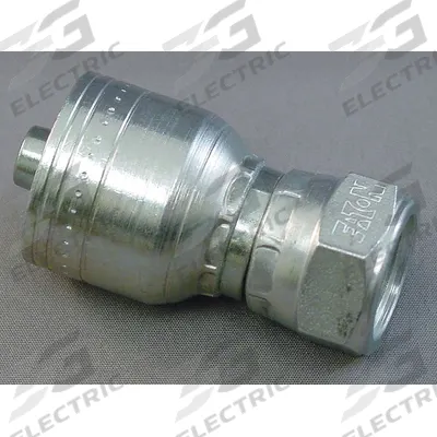 AEROQUIP Hydraulic Crimp Fitting: Steel x Steel, Straight, -4 For Hose Dash Size - Aeroquip Crimp Hydraulic Hose Fittings with Metric Connection