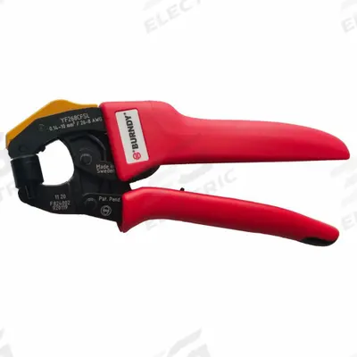 BURNDY Ratchet Crimper: YF-IDL/YF-ITL/YF-IWL/YFTW-DL Wire End Ferrules/YF-UIL, 26 to 8 AWG - Auto-Adjusting Wire Ferrule Crimpers