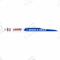 LENOX Reciprocating Saw Blade: 6 Teeth per Inch, 9 in Blade Lg, 0.5 in Blade Thick, 3/4 in Blade Wd (MPN 20587S956R). Key specifications — attr1109198: 6; attr1109200: Rigid for Straight Cuts; attr1109201: Tapered; attr1109209: LENOX.