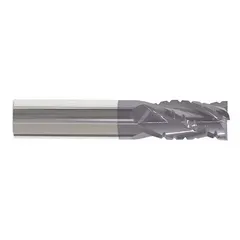 APPROVED VENDOR Roughing End Mill: Carbide, AlTiN Coated, 4 Flute, 3/8" Mill Dia, 1" LOC, 2-1/2" OAL (MPN 257-375878)