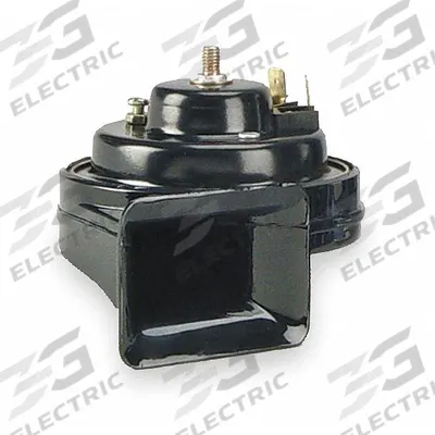 WOLO Electric Horn: 12V DC, High Tone, Electric, Black, Painted, 116 dB Sound Level - Max - Electric-Powered Horns