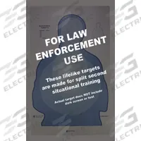 ACTION TARGET Shooting Range Targets: Paper, Silhouette Target, 3 1/3 ft Ht, 25 in Wd, Blue, 50 PK (MPN LTR-IIFLC-50). Key specifications — Color: Blue; Target Style: Silhouette; Target Grouping: Government and Agency; Material: Paper; Brand: ACTION TARGET.