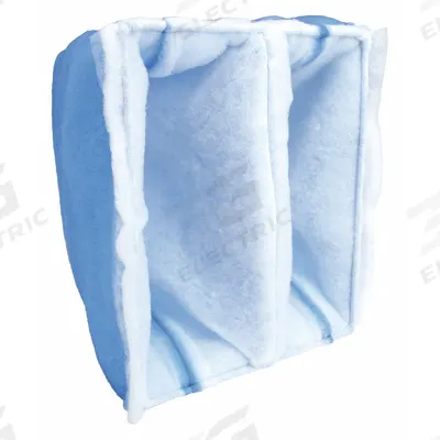 GRAINGER Cube Air Filter: 16 in x 20 in x 20 in, 2 Pockets, Synthetic, Blue/White - 3-Ply Cube Air Filters