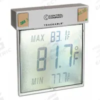 TRACEABLE Digital Thermometer: -13°F to 158°F, +/-1.8°F, Battery, Wall (MPN 4159). Key specifications — Brand: TRACEABLE; Display Type: Digital; Accuracy: +/-1.8°F.