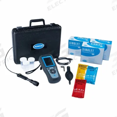HACH pH Meter: pH, 0 pH pH Range - Min, 14 pH pH Range - Max - Handheld pH Meters