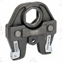 RIDGID Press Tool Jaw: 2 in Pipe, Copper, For Viega ProPress, Std Tool Types (MPN 76677). Key specifications — attr518773: Jaws; attr518762: Copper; attr518771: Copper; attr518761: Viega ProPress; attr518760: RIDGID.