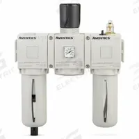 NUMATICS Filter/Regulator/Lubricator Assembly: 3/4 in NPT, 4,000 lpm, 10 bar Max Op Pressure, Mist (MPN A653A0000019281). Key specifications — attr109588: 653; attr109546: Manual - Semi-automatic Drain; attr109524: NUMATICS.