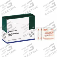 FIRST AID ONLY Bite/Sting Relief: Ethyl Alcohol/Lidocaine HCl, Wipes, Packets, 50 ct Size (MPN G326). Key specifications — Purpose: Scrapes; Unit Package Type: Packets; Unitized: Unitized; Concentration: Ethyl Alcohol 50%; Manufacturer Part Number: G326; Alcohol Content: Contains Alcohol; Active Ingredient: Lidocaine HCl; Brand: FIRST AID ONLY.