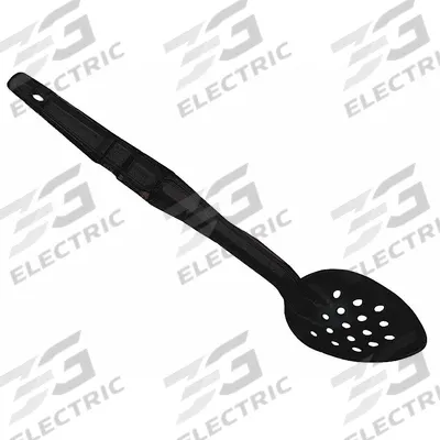 CAMBRO Serving Spoon: 13 1/8 in Overall Lg, 1.5 oz Capacity, Black, NSF Certified - Serving Spoons