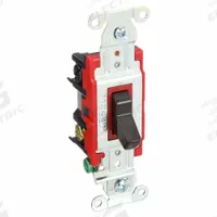 BRYANT Wall Switch: Toggle Switch, 4-Way, Maintained, Brown, 120/277V AC, 20 A (MPN 4904B). Key specifications — Illuminated: No; Voltage Rating: 120/277V AC.