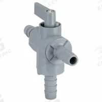APPROVED VENDOR Manual Three-Way Ball Valve: 3/8 in, PVC, L Flow, Barb x Barb x Barb, One-Piece (MPN 6902990). Key specifications — Brand: APPROVED VENDOR; Handle: Lever.