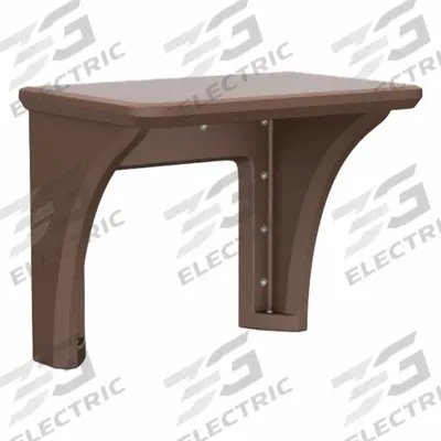 CORTECH Wall-Mount Desk: Brown, 29 in Overall Ht, 36 in Overall Wd, 24 in Overall Dp - Wall-Mount Desks