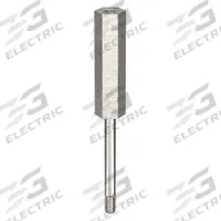 Standoff: Male x Female, 1 in Lg, Hex, Aluminum, Plain, 1/4 in Hex Wd, Aluminum, Aluminum, 10 PK (MPN 6RU52). Key specifications — Brand: APPROVED VENDOR.