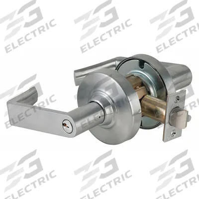 SCHLAGE Door Lockset: Office Lever Locksets, Chrome