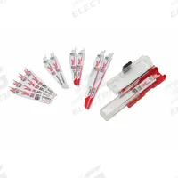 MILWAUKEE Reciprocating Saw Blade Set: 5 Teeth per Inch, 6 in_9 in Blade Lg, 0.05 in Blade Thick (MPN 49-22-1129). Key specifications — attr1109198: 5; attr1109200: Rigid for Straight Cuts; attr1109201: Straight; attr1109209: MILWAUKEE.