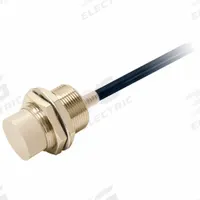 OMRON Inductive Cylindrical Proximity Sensor: Non-Terminated Cable, Unshielded, 3 Wires, 10-30V DC (MPN E2E-X18MC130 2M). Key specifications — Brand: OMRON; AC Supply Voltage Rating: Not Rated; DC Supply Voltage Rating: 10-30V DC.