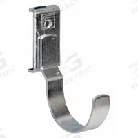 TRESTON J-Hook: 1 1/2 in x 1 31/32 in x 1 1/2 in, 5 Hooks, Screw-In, Surface, Silver (MPN 853234-51). Key specifications — Mounting Type: Surface; Includes: Black Holding Clip; Finish: Zinc-Plated; Color: Silver; Accessory Type: J-Hook; Locking System: Screw-In; Material: Steel; Brand: TRESTON.