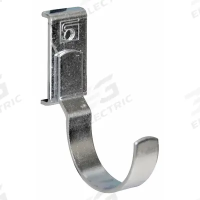 TRESTON J-Hook: 1 1/2 in x 1 31/32 in x 1 1/2 in, 5 Hooks, Screw-In, Surface - Hooks for Square-Hole Pegboard