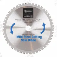 FEIN Circular Saw Blade: 9 in Blade Dia., 48 Teeth, 0.08 in Cut Wd, 1 in Arbor Size, Thick Metal (MPN 63502009540). Key specifications — attr1116119: FEIN; attr1145631: Steel.