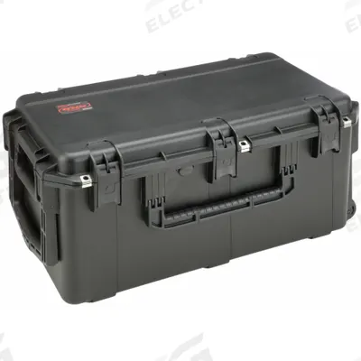 SKB Protective Case: 14 in x 29 in x 15 in Inside, No Foam, Black, 2 Wheels - Standard Protective Transport Cases