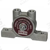 VIBCO Pneumatic Vibrator: 20 lbf, 12,000 vpm, 1/8 in NPT, BVS, 66 dBA, 4 cfm @ 60 psi, Cast Iron (MPN BVS-60). Key specifications — attr671163: 66 dBA; attr671170: 20 lbf @ 60 psi; attr671165: 12,000 vpm @ 60 psi; attr671184: 1/8 in; attr671185: NPT; attr671192: NPT; attr671193: 1/8 in; attr671175: VIBCO.