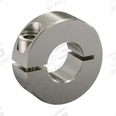RULAND MANUFACTURING Shaft Collar: 1-Piece, Inch, Round, Clamp-On, 9/16 in Bore Dia - Stainless Steel Shaft Collars