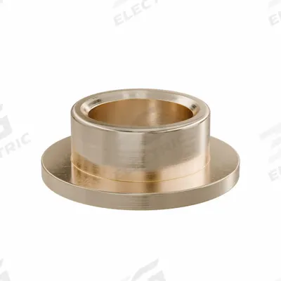 OILITE Flanged Sleeve Bearing: Bronze, SAE 841, 3/4 in Bore, 1 in OD, 1/2 in Lg - Lubricated General Purpose Metallic Flanged Sleeve Bearings