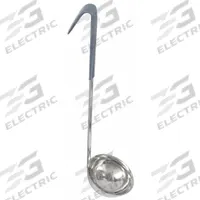 CRESTWARE Ladle: 4 oz Capacity, Stainless Steel, Gray, 14 in Overall Lg, Unfinished, CL04, Gray. Key specifications — Manufacturer Part Number: CL04; Color: Gray; Material: Stainless Steel; NSF Certified: No; Product Type: Ladle; Brand: CRESTWARE.
