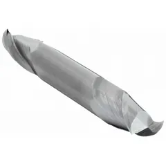 CLEVELAND Square End Mill: Carbide, Double End, 2 Flute, 3/8" Mill Dia, 9/16" LOC, 3" OAL (MPN C60182)