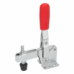 JW WINCO Vertical Acting Toggle Clamp: Vertical Handle, Flange Base Mounting, 73 mm Arm Lg, Rubber (MPN 810-230-C). Key specifications — attr668198: JW WINCO.