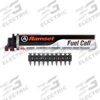 RAMSET Fuel Pack And Pin Kit: TF1200 Compatible, FPP034B, 1,000 PK. Key specifications — attr1171103: RAMSET; attr1171109: 1,000 Pins; attr1180017: Fuel Pack and Pin Kit; attr1180018: TF1200.