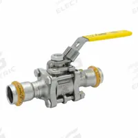 APOLLO Ball Valve: 1/2 in, Stainless Steel, Straight Valve Body, Press x Press, Full Port Ball Port (MPN 123457461). Key specifications — Brand: APOLLO; Handle: Lever.