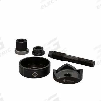 GREENLEE Knockout Punch Set: 10 ga Sheet Metal Capacity (Steel), 4 35/64 in Nominal Size - Greenlee Knockout Punches & Dies