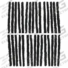 SLIME Brown Tire Repair Strings: Patches & Plugs, Strip, Rubber, 4 in Overall Lg, Black, 30 Pieces (MPN 1031-A). Key specifications — Product Type: Patches & Plugs; Compatible Tire Type: ATV Tires; Brand: SLIME; Material: Rubber; Shape: Strip.