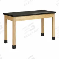 Plain Apron Table: 24 in Overall Wd, 30 in Overall Ht, 4 1/2 ft Overall Lg, Epoxy, Oak, Wood, Oak (MPN P7206K30E). Key specifications — Brand: DIVERSIFIED SPACES; Countertop Material: Epoxy.