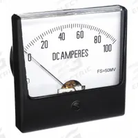 APPROVED VENDOR Analog Panel Meter: DC Current, 0 A – 100 A, +/-1.5% Accuracy, 12G428, Moving Coil. Key specifications — attr1045963: DC Current; attr1047491: +/-1.5%.