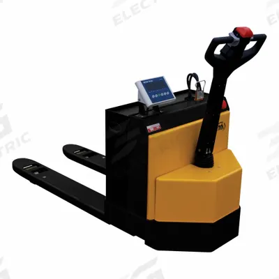 VESTIL Electric Pallet Truck: 4,500 lb, 48 in L x 27 in W Fork Dim, 27 in, Std Fork - Weigh-&-Go Electric Lithium-Ion Pallet Jacks