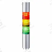 PATLITE Tower Light Assembly: 3 Tier, Sounder Tier Included, IP54, Amber/Green/Red, Direct Wire (MPN LR4-302WJBU-RYG). Key specifications — Manufacturer Part Number: LR4-302WJBU-RYG; Brand: PATLITE; Operating Voltage: 24V DC; Light Tier Color: Amber.