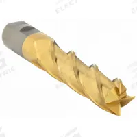 CLEVELAND Square End Mill: High Speed Steel, TiN Coated, 4 Flute, 1-1/8" Mill Dia, 4" LOC (MPN C33399)