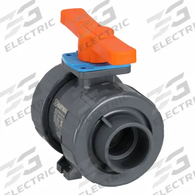 HAYWARD FLOW CONTROL Manual Two-Way Ball Valve: 2 1/2 in, PVC, Straight - PVC Ball Valves